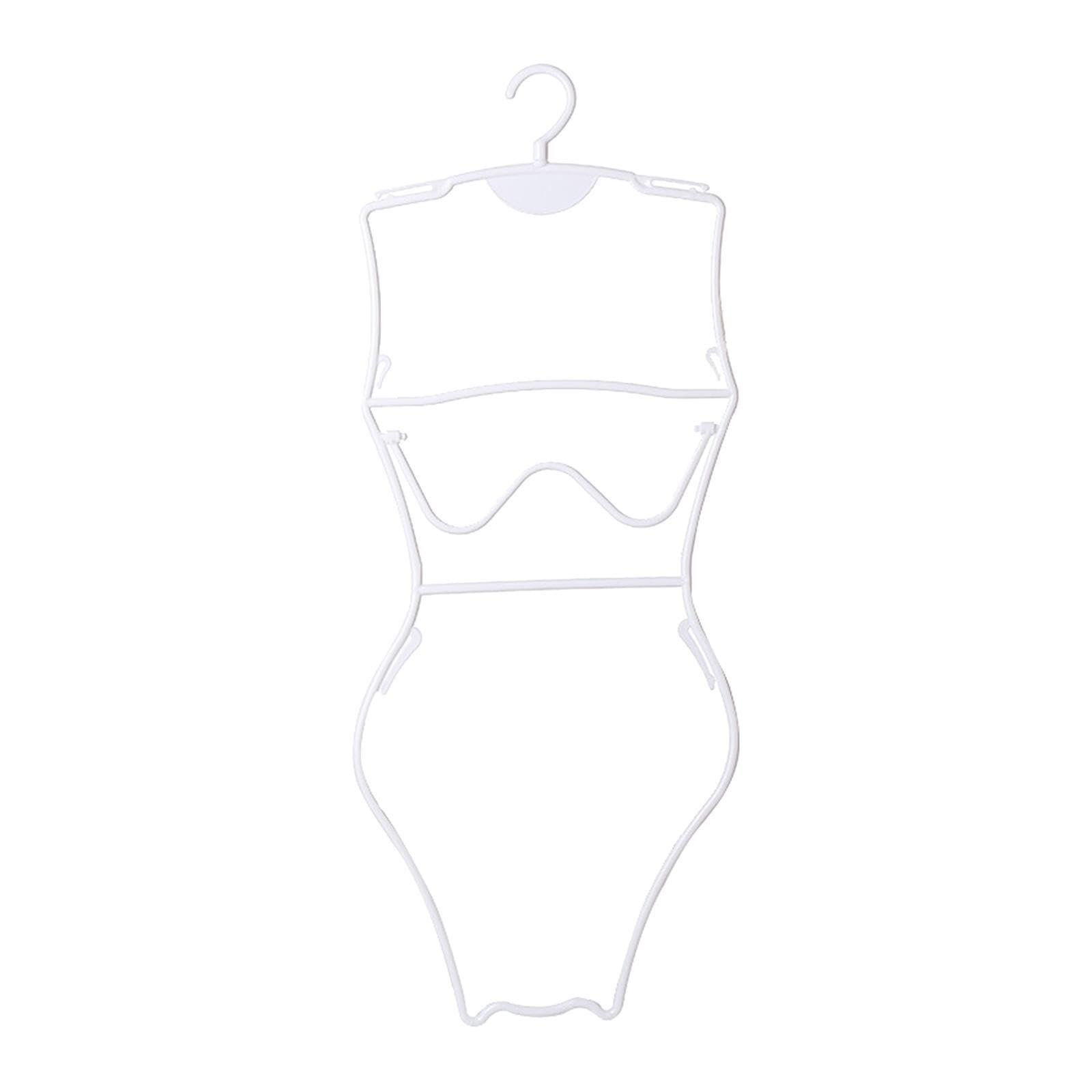 YIXANNX Clothes Coat Clothing Display Beachwear Holder Versatile Solution Storage And Display Needs Lingerie Storage Hanging Rack Suit Hanger Smooth Bedroom, Women White