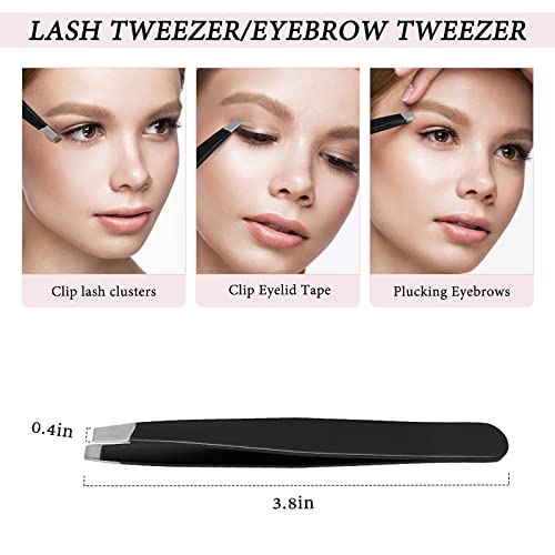 Higu clace DIY Lash Extensions Kit, Individual Lashes Cluster 240pcs Mix8-14mm, Bond and Seal Lash Kit with Tweezer - Image 4