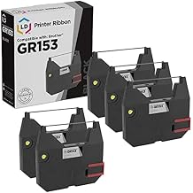LD Compatible Printer Ribbon Cartridge Replacement for Brother 1030 GR153 Black, 5-Pack Compatible with Brother Typewriter AX10 AX15