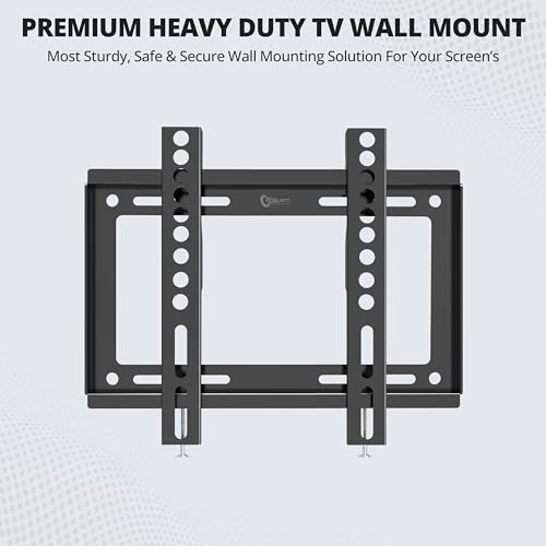 Image of Heavy Duty TV Wall Mount Bracket for 14-42 Inches LED /HD /Smart TV�s, Universal Fixed TV Wall Mount Stand (Pack of 2)