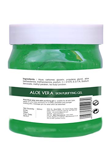 Image of Pink Root Aloe Vera Gel 500gm with De-Tan Mask 500gm