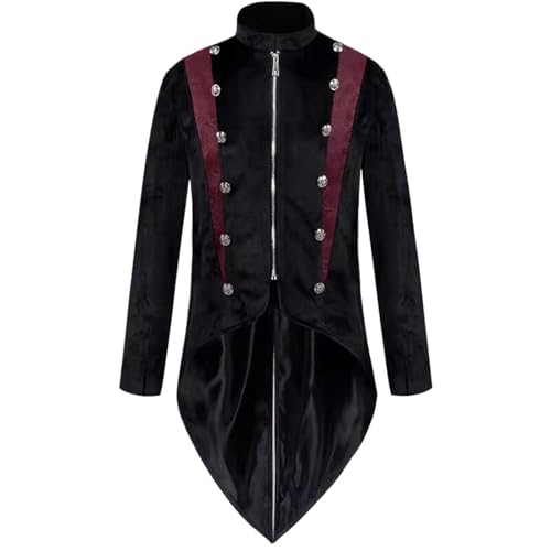 Veste gothique homme WOLONG en tissu extensible fini les costumes rigides inconfortables
