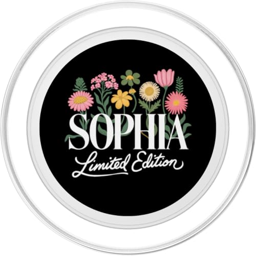 Sophia Limited Edition Vintage Nom personnalisé Wife Grandma PopSockets PopGrip pour MagSafe – vue 2