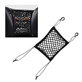 Luminuti Black Car Pet Barrier Net, Double Layer Design, Universal Car Seat Divider for Most Cars, SUVs, Trucks