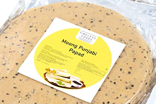 Image of Timeless Food Moong Punjabi Papad 400g | Spicy, Thin & Crispy Papad Snacks | Authentic & Crunchy Treat