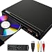 Produktbild Mini DVD Player HDMI für TV, HD DVD CD Player mit 1080P Upscaling,Multiregionaler DVD-Player, MP3-Player, DVD-/CD-Player für Zuhause, mit HDMI/AV/USB/MIC, Built-in PAL/NTSC