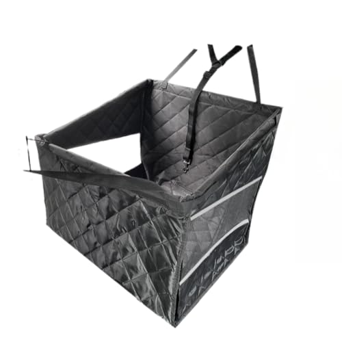 GIEOKDWOペットドライブシート 犬 車 シート後部座席 小型犬 半分 防水 リード付き 耐摩 滑り止め 汚れ防止 折り畳み ペットドライブボックス 車犬カーシート ハンモック 全車種 全種犬用猫用 軽自動車 犬車に乗せるグッズ (グレー)