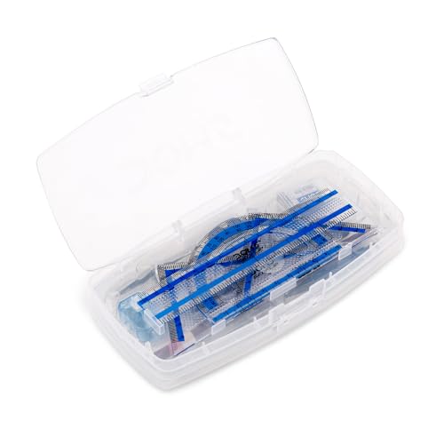 Image of DOMS GEOFLIP GEOMETRY BOX | DRAWING MATHEMATICAL INSTRUMENTS | IN FLIP COMPARTMENT WITH MECHANICAL PENCIL & EXTRA LEADS