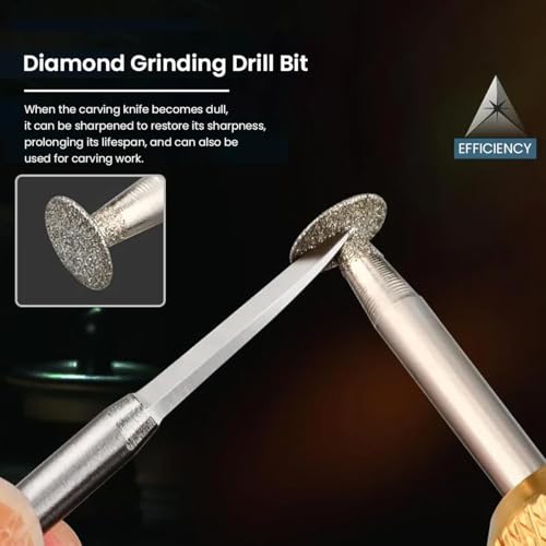 Image of Serplex 6Pcs Carving Bits Detail Carving Bits for Dremel Rotary Tool Engraving Bit Stainless Steel Carving Drill Bit Detailing Engraving Bits Rotary Carving Bits for DIY Wooden Carving Woodworking
