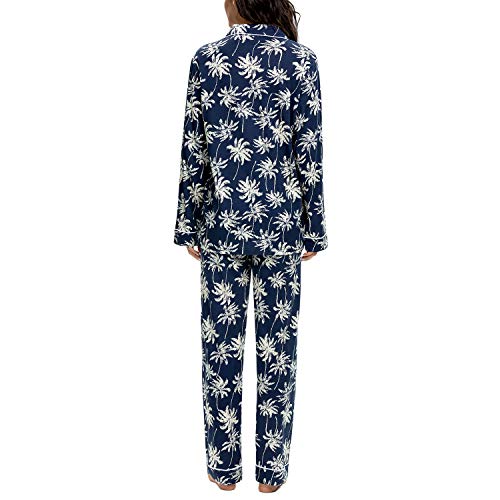 Image of Tugege Pajamas Set Long Sleeve Sleepwear Womens Button Down Nightwear Pj Sets