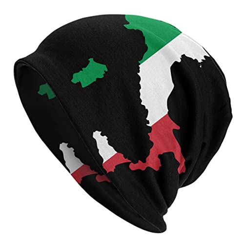DJNGN Italia Italy Italian Map Knit Hat Winter Hedging Cap Warme Beanie-Mütze für Männer und Frauen