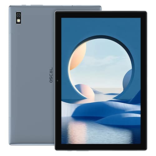 OSCAL Pad8 Tablet 10 Pulgadas 4G LTE+5G WiFi Android 11, 4GB RAM+64GB ROM (TF 128GB), Octa-Core, Batería 6580mAh, Tableta con Cámara 5MP+2MP,Dual SIM/Face ID/GPS/OTG/Bluetooth - Grey