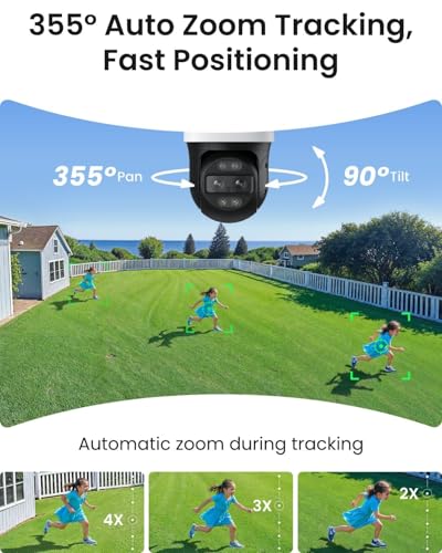 Image of REOLINK TrackMix PoE Dual-Lens PTZ Security Camera 6X Hybrid Zoom Tracking