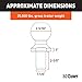 CURT 40086 Raw Steel Trailer Hitch Ball, 25,000 lbs, 2-5/16-Inch Diameter, 1-1/4 x 2-5/8-Inch Shank