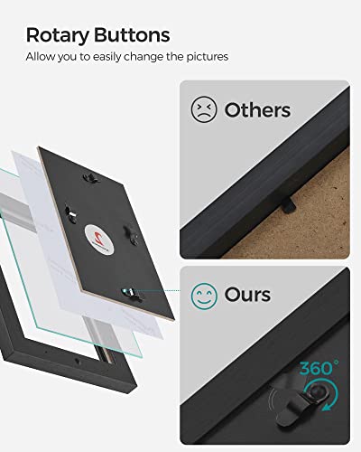Songmics 4X6 Collage Picture Frames, 12-Pack Picture Frames Collage For Wall Decor, Black Photo Collage Frame, Multi Picture Frame Set With Glass Front, Assembly Required #TOP3