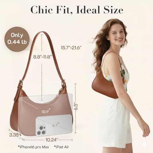 Image of Missnine Purses for Women, Shoulder Bag Small Handbags Vegan Leather Underarm Bags Trendy Hobo Cute Clutch Purse
