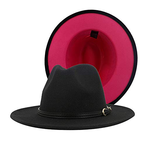 Cappello Panama Cappello Casual Jazz Donne Cappelli Tono Lana Due