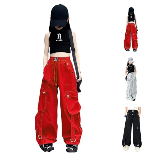 Baggy Pants for Girls Elastic High Waisted Stylish Adjustable Sweatpants Fashion Workout Running Sports Trousers2