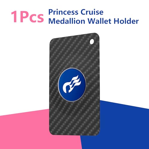 Image of 1 Pack Medallion Card Holder for Princess Cruise - Cruise Ship Essentials for Lanyard, Purse or Wallet, Durable Silicone Cruise Accessory (Fits 2025 2026 Medallion)