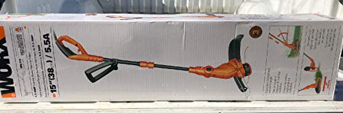WORX WG119 15 Electric String Trimmer, 4.9" x 9.2" x 38.6", Orange