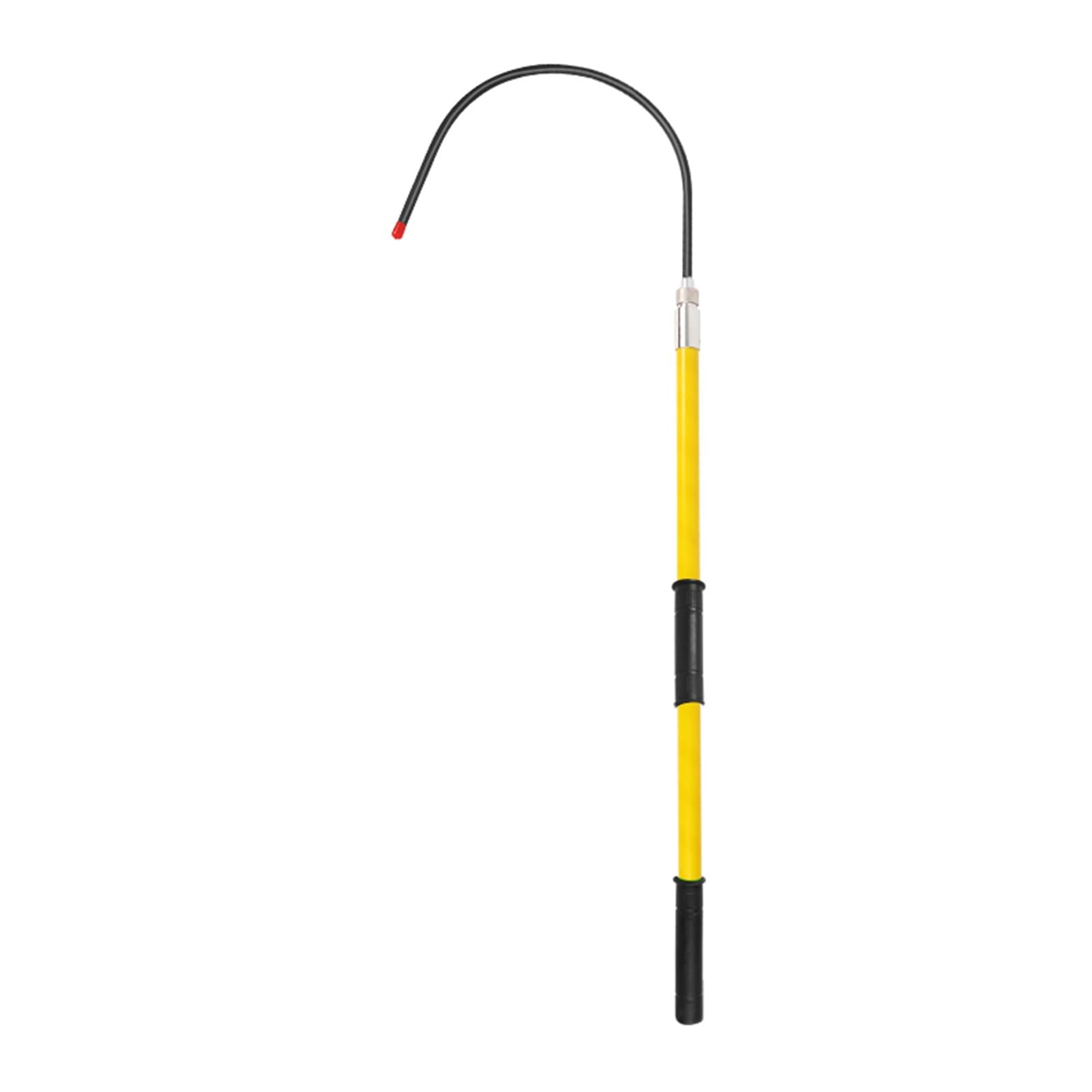 GTHTUHFD High-Voltage Insulated Rescue Hook, Firefighter Electrician Rescue Hook, Lightweight Portable Electrical Safety Tool For Power Plant And Factory Maintenance,Yellow-1.5m/4.9ft