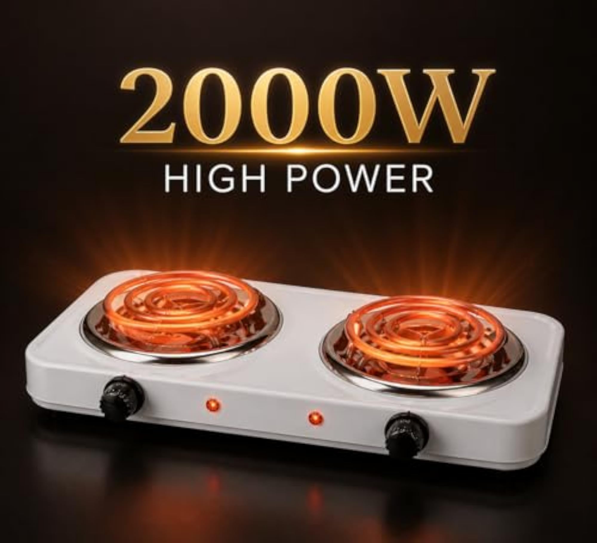 2000W Electric Double Burner Hot Plate