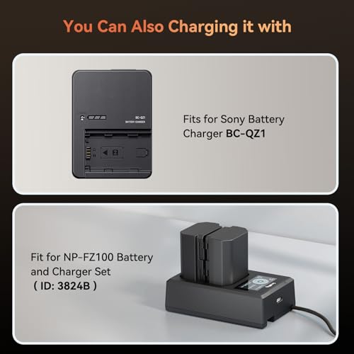 Image of SMALLRIG NP-FZ100 USB-C Rechargeable Camera Battery (Orange) - 4969