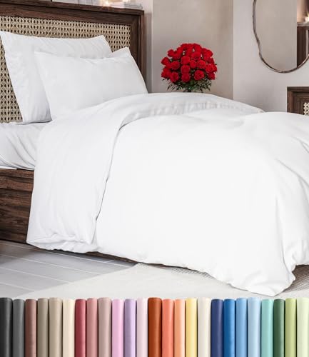 White Duvet Cover Twin/Twin XL Size - Extra Soft Twin/Twin