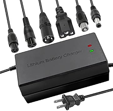 58.8V 5A Li ion Battery Charger Multiple Plugs Battery Charger 14S 48V Not Applicable to Lead-Acid Batteries