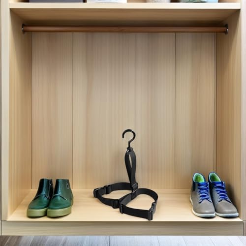 Percha para secar botas en camping con las correas para zapateros de exterior portátiles 5