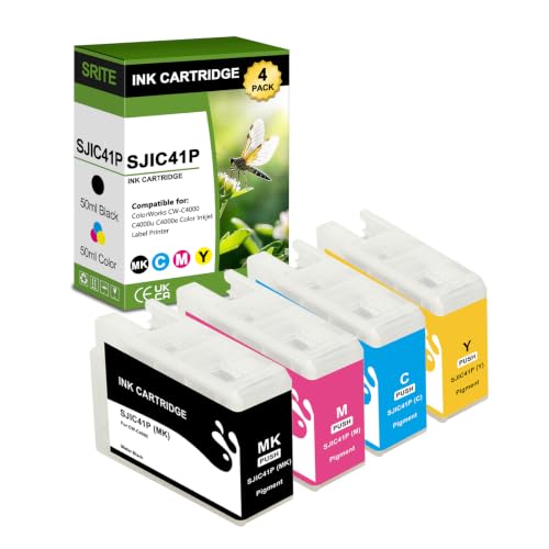 Image of SJIC41P Ink Cartridges With Chip SJIC41P-MK SJIC41P-C SJIC41P-M SJIC41P-Y