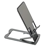 VILLCASE Telefonständer Aluminiumlegierung Einstellbarer Schreibtisch Telefonhalter für Büro Stabiler Faltbarer Handyhalter mit Rutschpolstern Kompatibel mit Allen