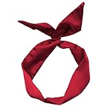 HYFEEL Wire Headbands for Women Bow Hair Scarf Cute Twist Hairbands Adjustable Head Wraps Fashion Be
