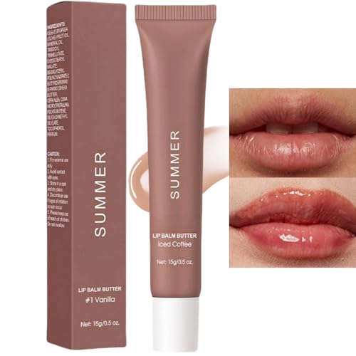 Moisturizing Natural Lip Balm SPF - Friday Tinted Butter for Dry Lips - Hydrating & Nourishing Gloss Oil for Women