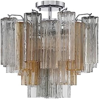 Crystorama Addis 4 Light Polished Chrome Semi Flush Mount
