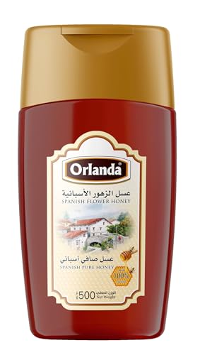 عسل الزهور الأسبانية في عصارة بلاستيكية من اورلاندا، 500 جرا...