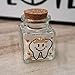 HAMUIERS Tooth Fairy Box, Baby Tooth Box for Lost Teeth, Glass Tooth Holders for Kids First Teeth Keepsake Box Gifts for Baby - Girl