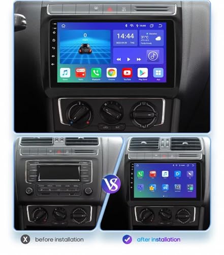 Pantalla Carplay para VW Polo 2008-2020 con Android Auto Inalámbrico 2