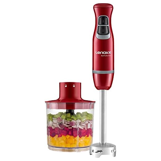 Mixer Lenoxx 2 em 1 600w Vermelho/inox 110v PMX405