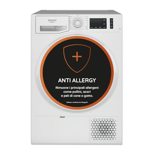 Hotpoint - Asciugatrice 9 Kg NT M11 92WK IT - Asciugatrice Pompa Calore Classe A++ A Libera Installazione, Altezza 84,9cm, Larghezza 59,5cm, Profondità 65,5cm.