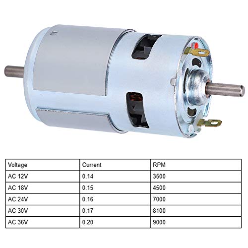Motor CC 765 de 12-36V con rodamiento de bolas para proyectos mecánicos 2