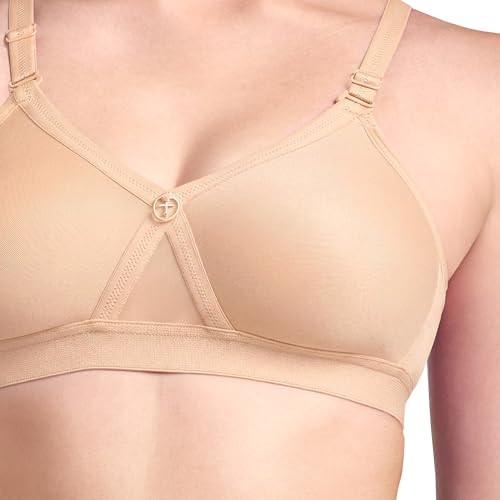 Image of TRYLO Women's Cotton Solid Regular Fit Bra