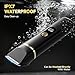 Beard Trimmer for Men, IPX7 Waterproof Body Hair Trimmer Electric Razor Shaver Body Grooming Kit Wet/Dry Use for Groin, Nose, Ear Hairs, Beard, Legs, Chest (Black)