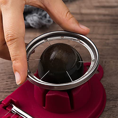 Uxzdx Multifunctional Egg Cutter Stainless Steel Egg Cutter Slicer Cut Flower Mold Kitchen Gadgets (Color : White) #TOP4