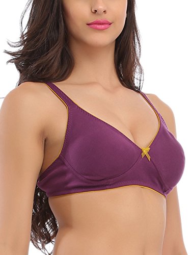 Image of Clovia Women Cotton Non-Padded Wire Free Padded Demi Non-Padded Bra