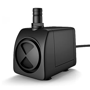 Maxesla Mini Bomba de Agua Ultra Silencioso 300L/H Bomba Sumergible 3W Bomba de Circulación para Pecera Acuario Jardín, Estanque, Fuente