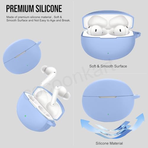 Image of Silicone Case Cover Compatible for OnePlus Buds 4 -Sky Blue