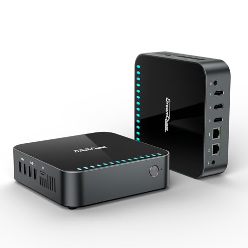 Image of DreamQuest Mini PC Come with OS,Intel N95 (up to 3.4GHz) Mini Desktop Computer 4Core 4 Thread,16GB DDR4, 512GB M.2 2280 SSD, USB3.2 Gen2, BT4.2, WiFi 5, 4k 60Hz, Dual Gigabit Port