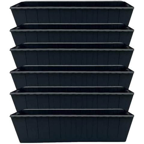 Juego de 6 maceteros de ventana para plantas Cover