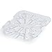 Carlisle FoodService Products Plastic Drain Shelf for 1/6 Size Food Pan Clear (Pack of 6), 0.6 Inches